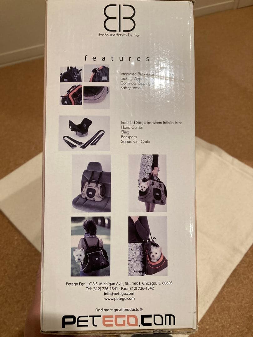 【新品・未使用】Infinitaペット用キャリーバッグ