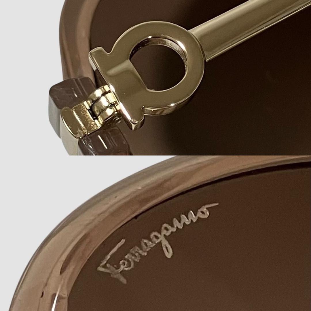 超美品　Ferragamo フェラガモ　サングラス　ガンチーニ　度なし