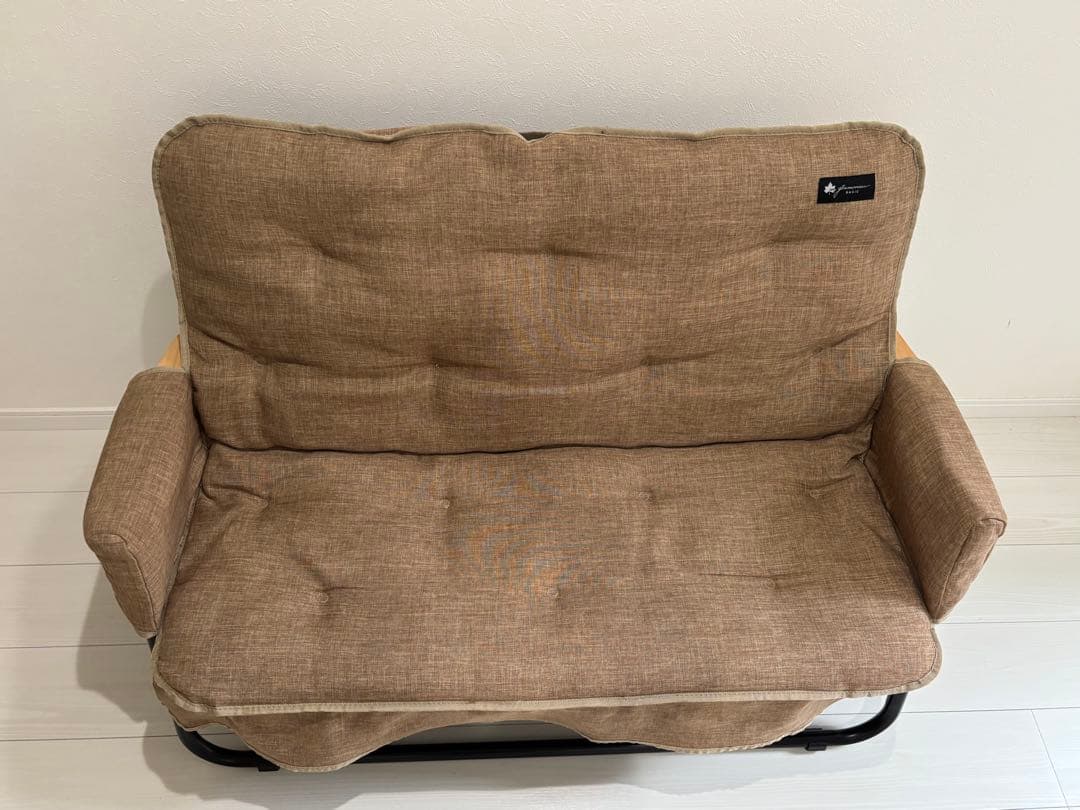 即決可【チェアセット】ロゴス　折りたたみチェア&カバーfor2 注意点