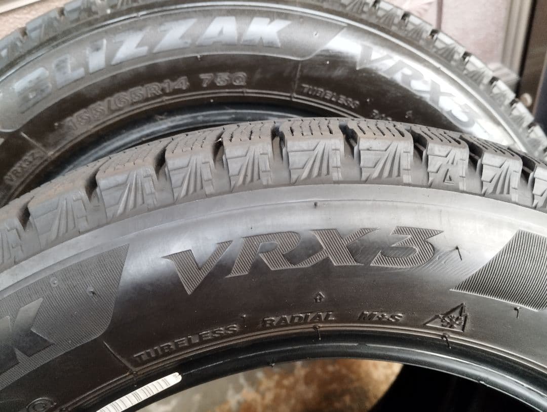 【カズサン】BRIDGESTONE 21年 VRX3 155/65R14