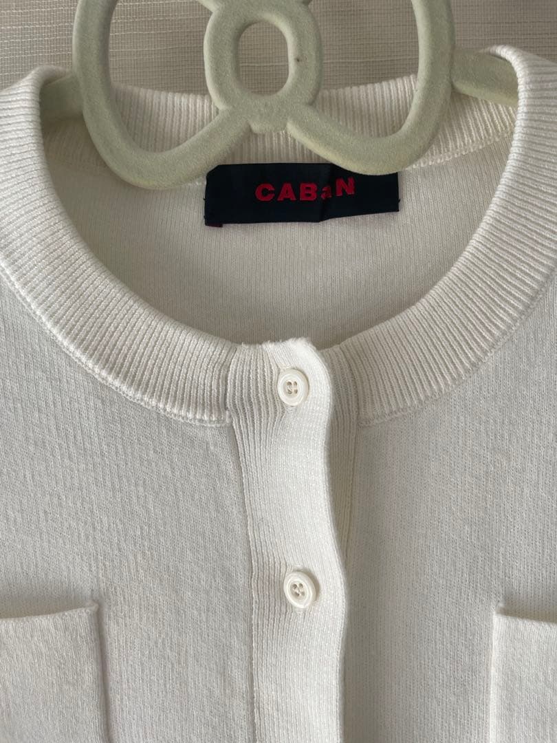 CABaN/キャバン コットンカシミヤ クルーネックカーディガン新品未使用