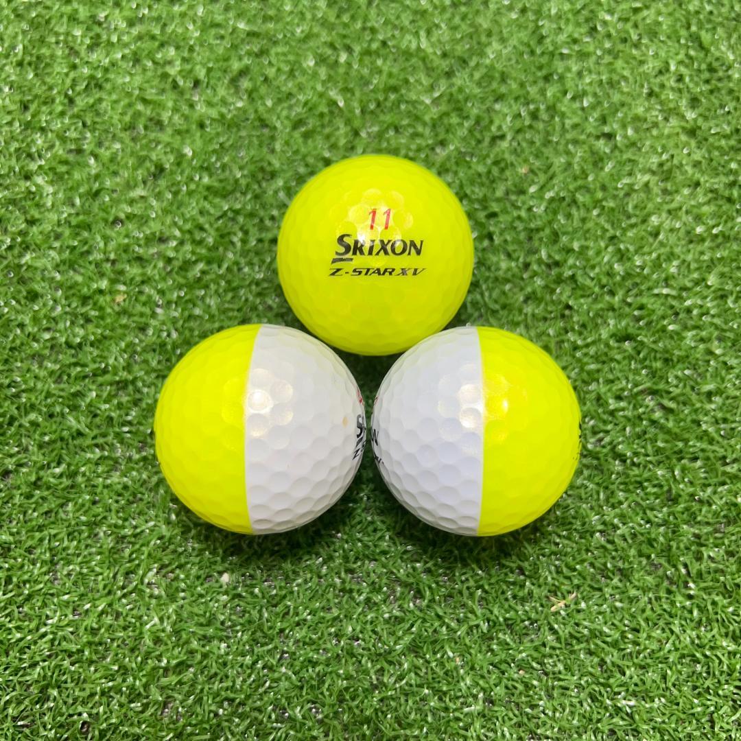【S117】SRIXON Z-STARXV DIVID　黄 ロストボール 24球
