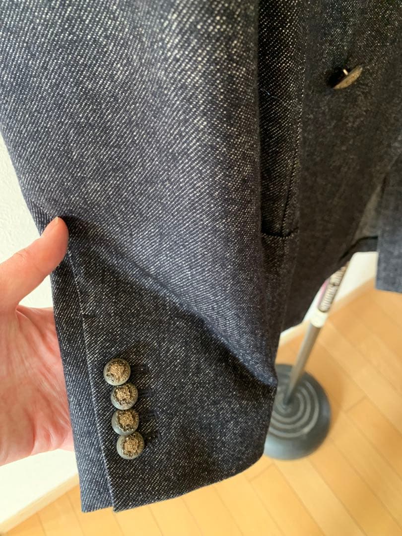 近年 ラルディーニ ダブル テーラードジャケット 46 LARDINI ブレザー