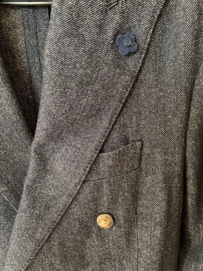 近年 ラルディーニ ダブル テーラードジャケット 46 LARDINI ブレザー