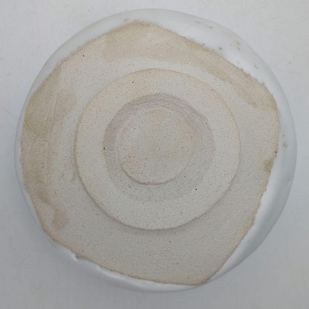 日展作家 田畑陽右 白峰釉茶盌 共箱栞 美濃焼 抹茶碗 抹茶茶碗 茶道具 茶器