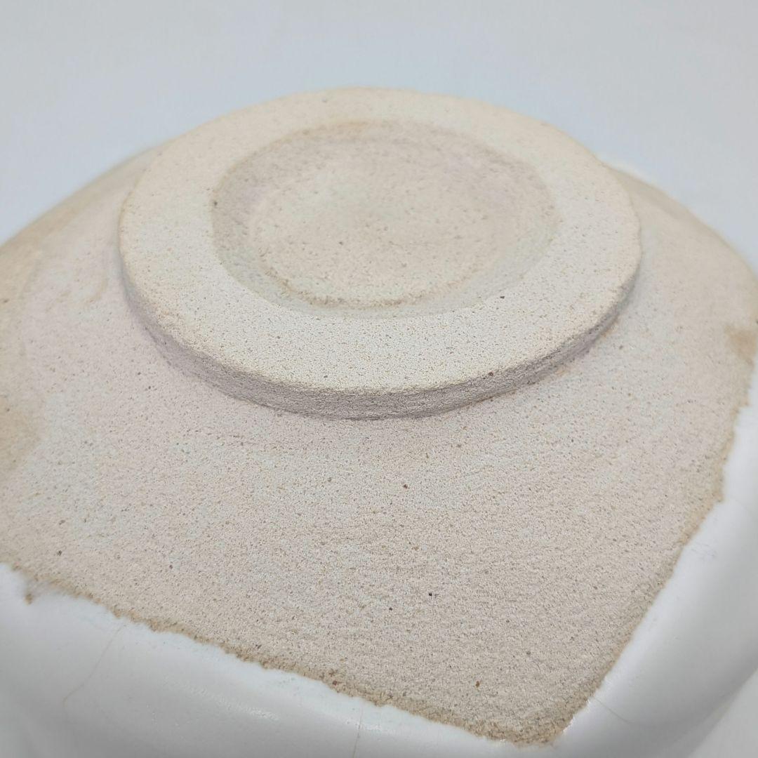 日展作家 田畑陽右 白峰釉茶盌 共箱栞 美濃焼 抹茶碗 抹茶茶碗 茶道具 茶器
