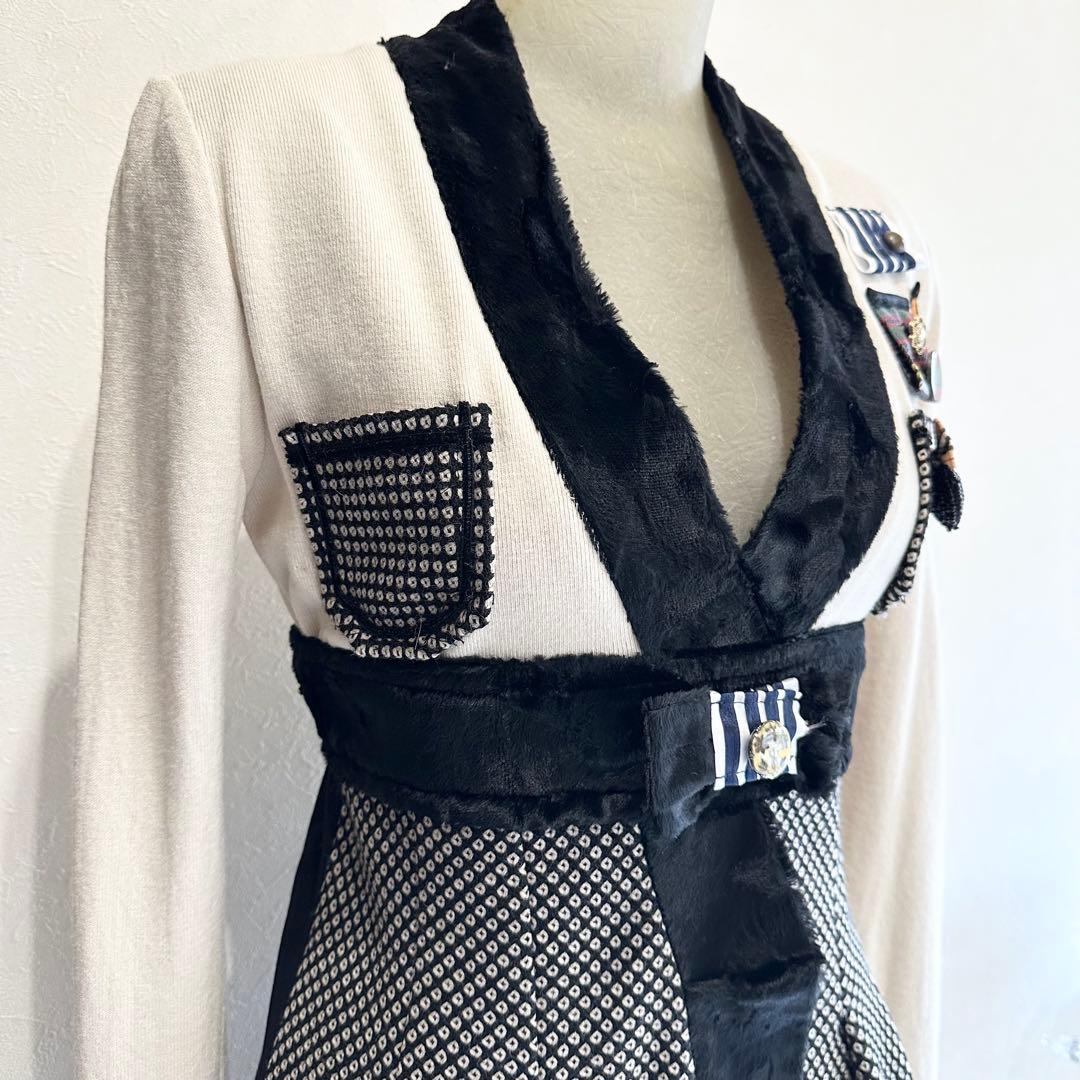 TRICOT CHIC トリコットシック ウエスト切り替えデザインワンピース
