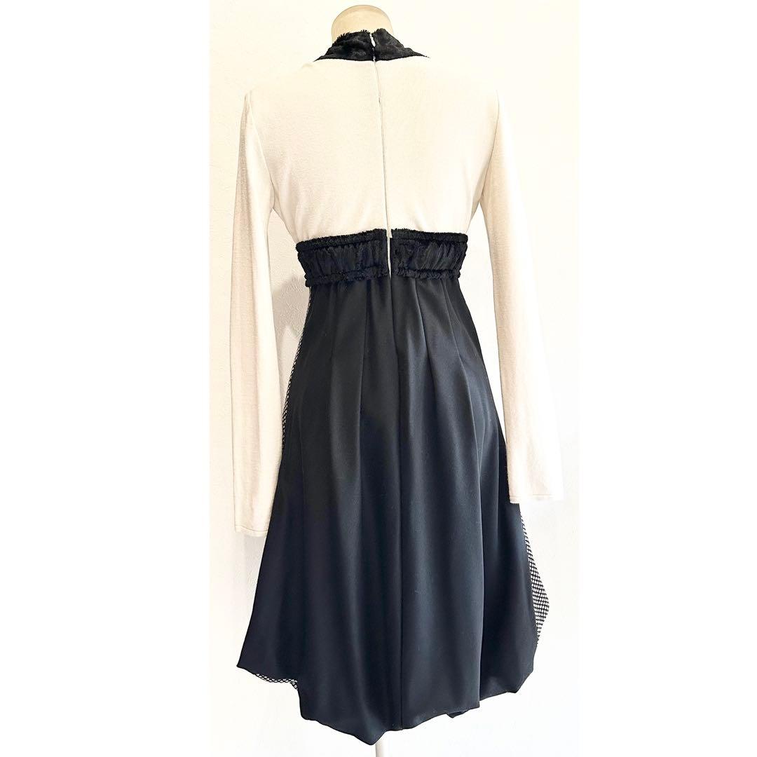 TRICOT CHIC トリコットシック ウエスト切り替えデザインワンピース