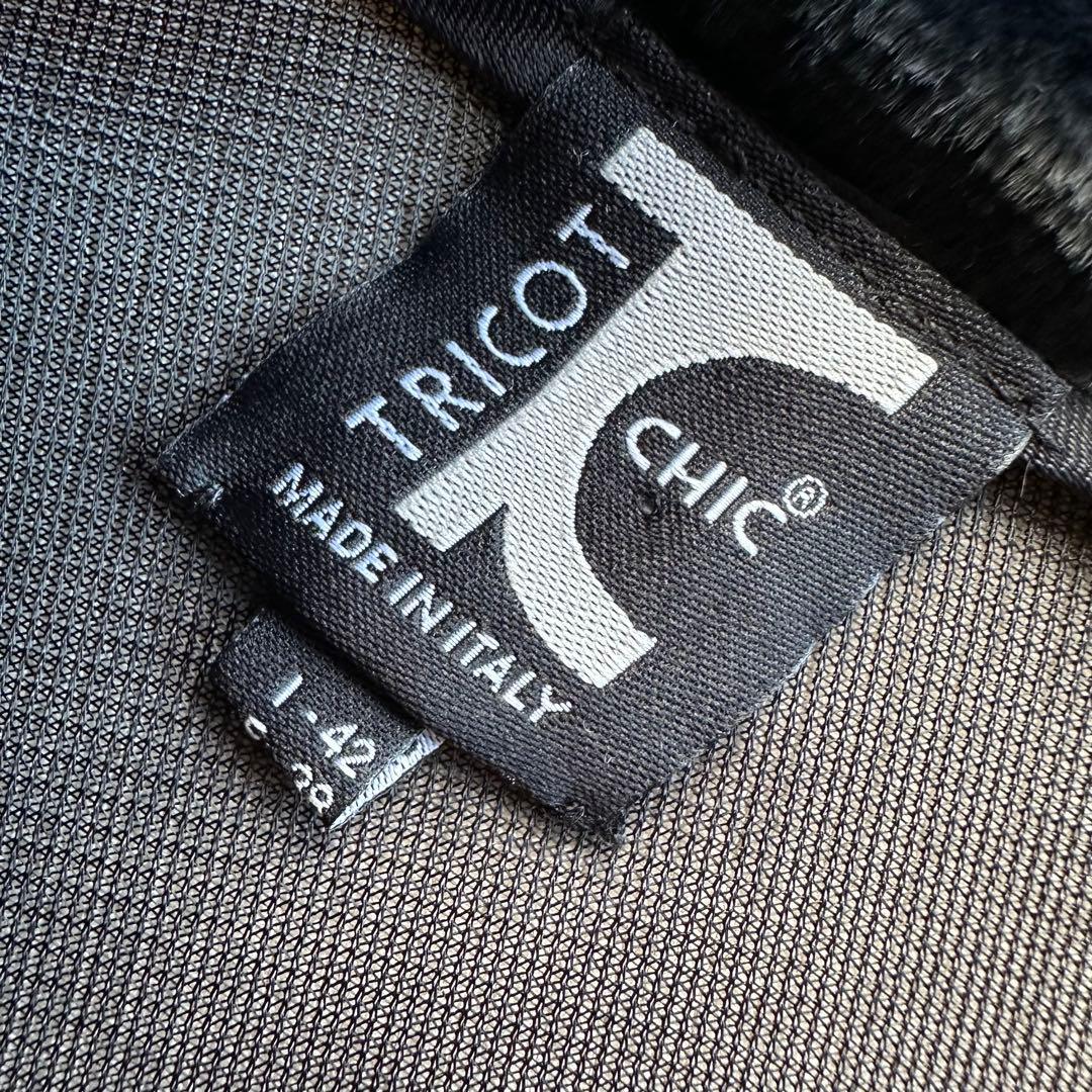 TRICOT CHIC トリコットシック ウエスト切り替えデザインワンピース