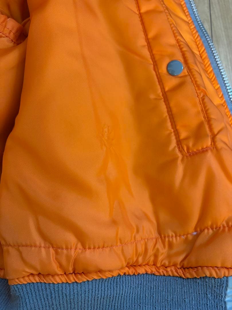 90s alpha MA-1 シルバー　XL アルファ