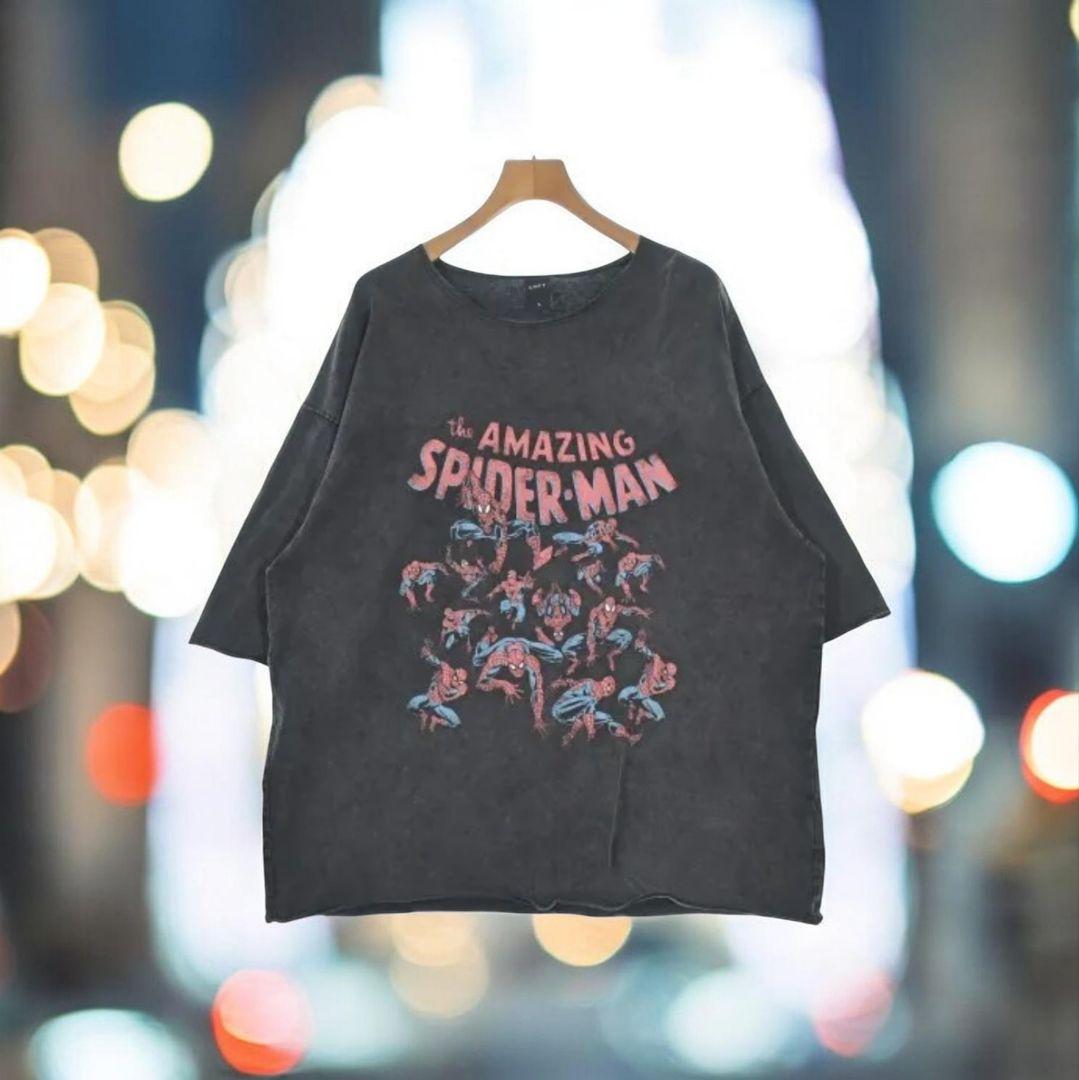 LYFT スパイダーマン Tシャツ Lサイズ グレー