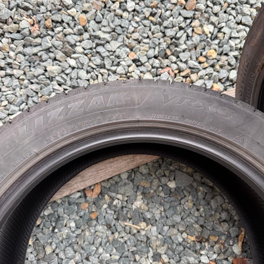 225/50R18 ブリヂストンVRX3スタッドレスタイヤ２本エスティマC-HR