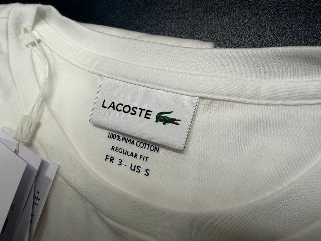 【新品】LACOSTE Tシャツ 長袖 カットソー ロンT