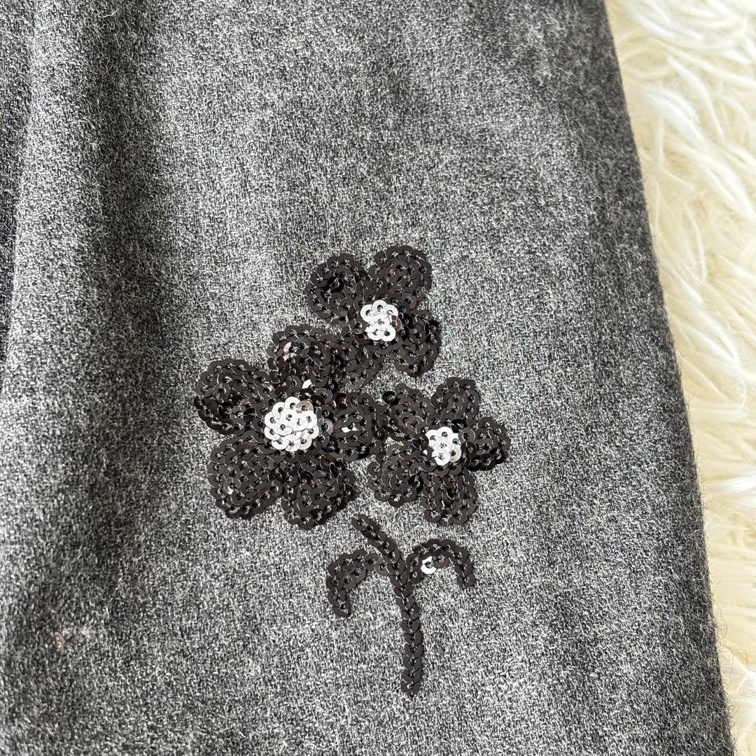 M'S GRACY エムズグレイシー リボン ワンピース 40 花刺繍