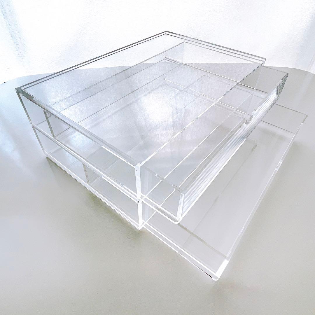 【美品】無印良品　重なるアクリルケース（引出し）3点