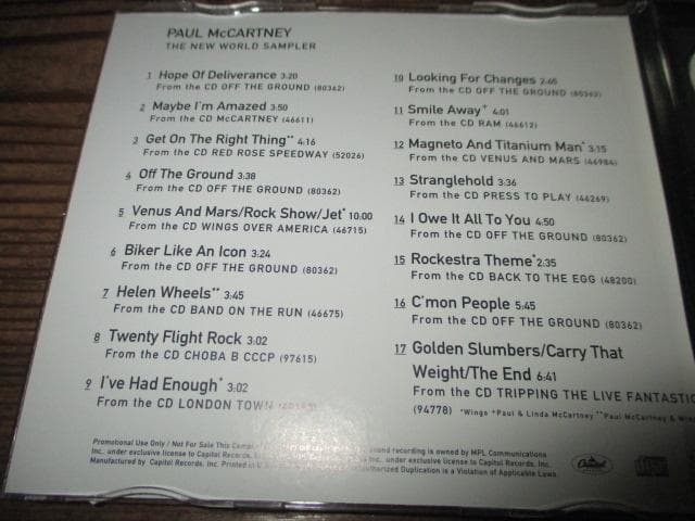 paul mccartney the new world... (US盤2CD)
