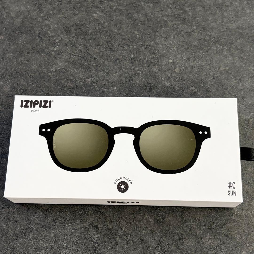 新品 IZIPIZI イジピジ C 偏光レンズ ブラック×グリーンレンズ