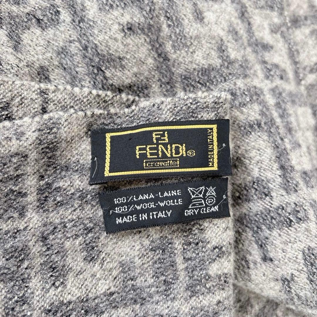 ✨美品✨FENDI フェンディ マフラー ストール ズッカ柄 ウール100%