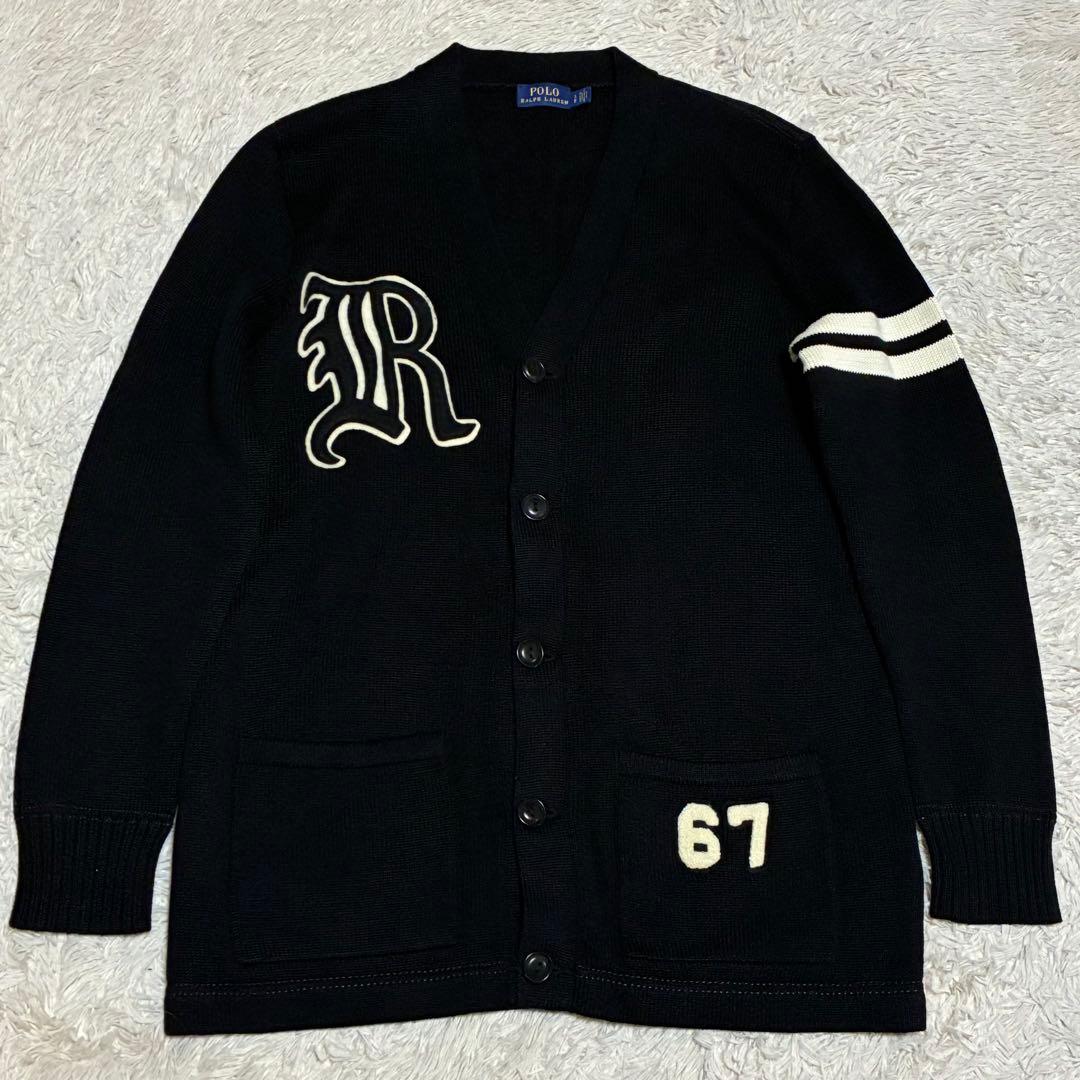 POLO RALPHLAUREN 高年式 美品 パッチワークコットンカーディガン