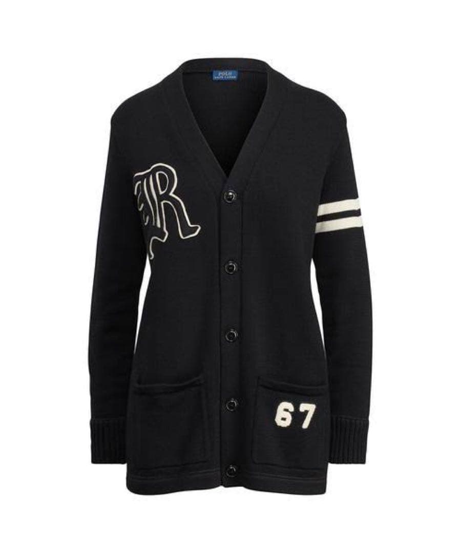 POLO RALPHLAUREN 高年式 美品 パッチワークコットンカーディガン