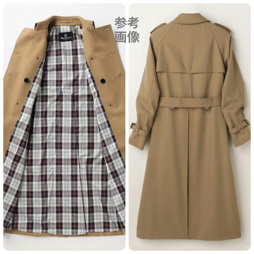 周年特別モデル激レア【極美品】アクアスキュータム ウールギャバジントレンチコート