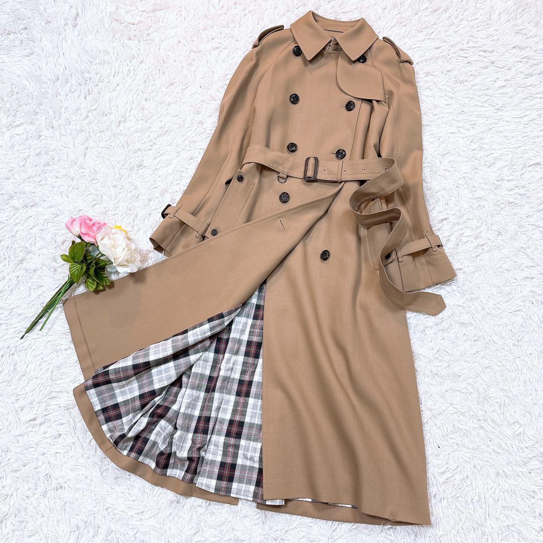 周年特別モデル激レア【極美品】アクアスキュータム ウールギャバジントレンチコート