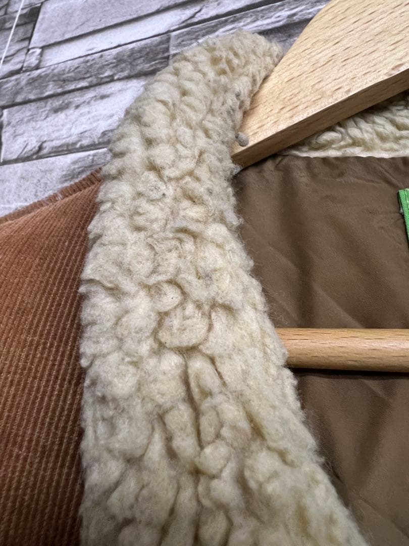 GOHEMP ダウン ベスト L ブラウン コットン