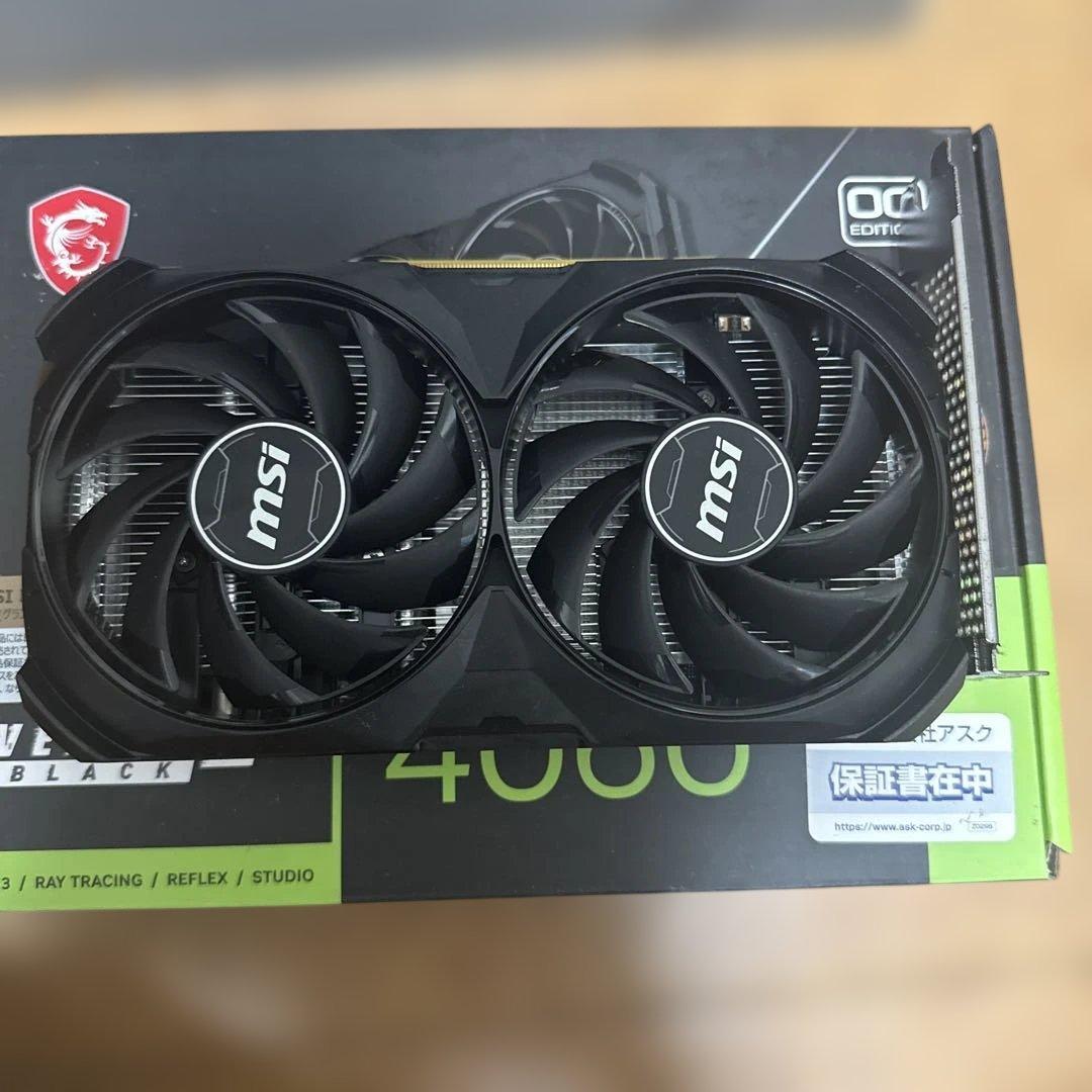 グラフィックボード・グラボ・ビデオカード MSI GEFORCE RTX 4060 VENTUS 2X BLACK