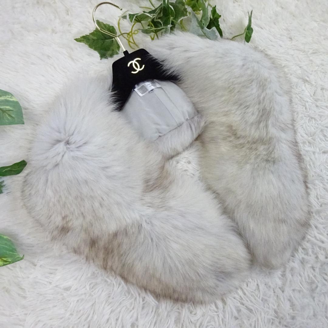 美品　SAGA FOX　サガフォックス　ボリュームファー ショール　ファー　大判