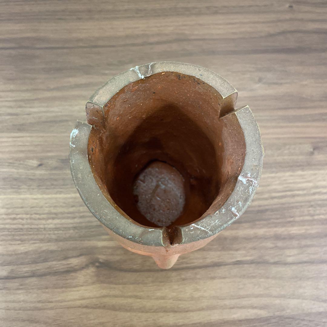 【骨董品】伊勢崎満 備前焼 灰皿
