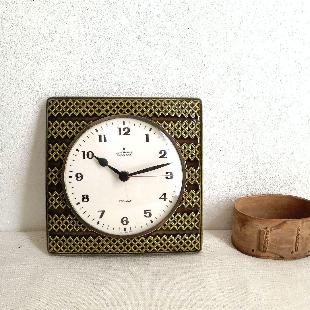 Junghans／ユンハンス 掛時計／ 陶器製／1970年代／ドイツヴィンテージ