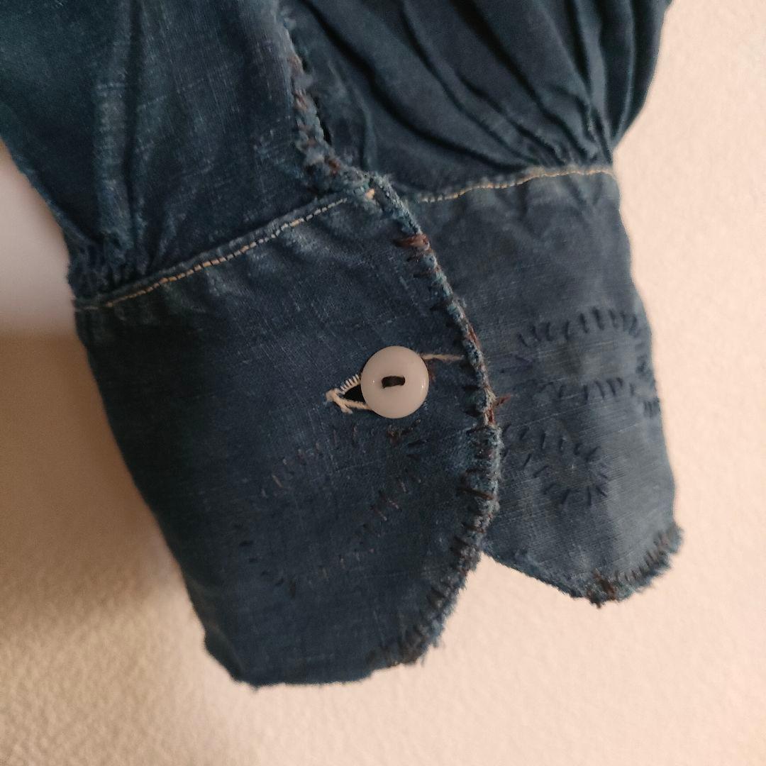 ジャケット・アウター 1900s antique biaude indigo linen smock