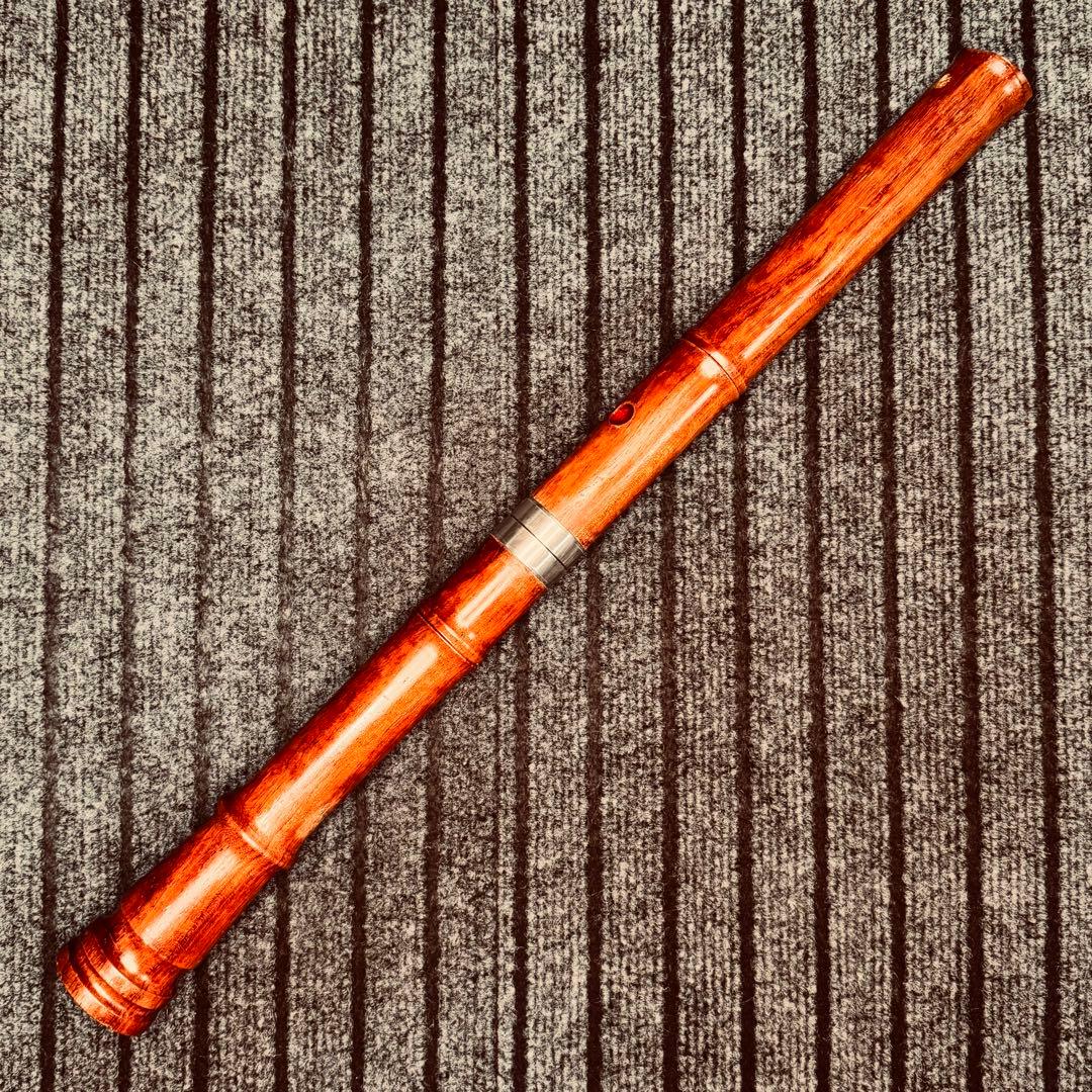 尺八 蝴蝶宝 高級花林 六孔 一尺八寸管