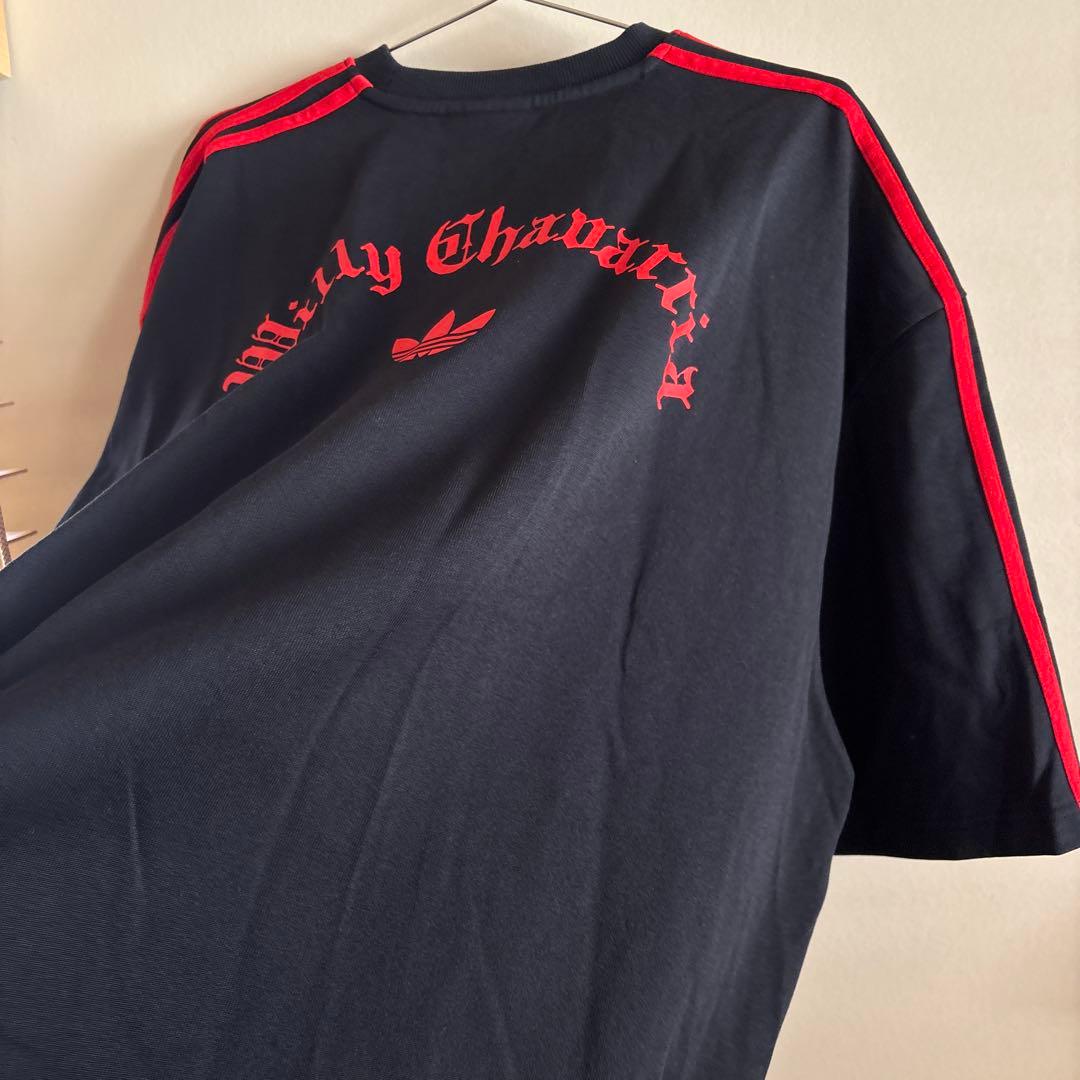 adidas Willy Chavarria Tシャツ 黒/赤