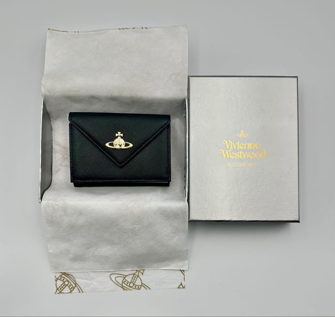 【新品★希少】Vivienne Westwood 三つ折り財布 ブラック/黒