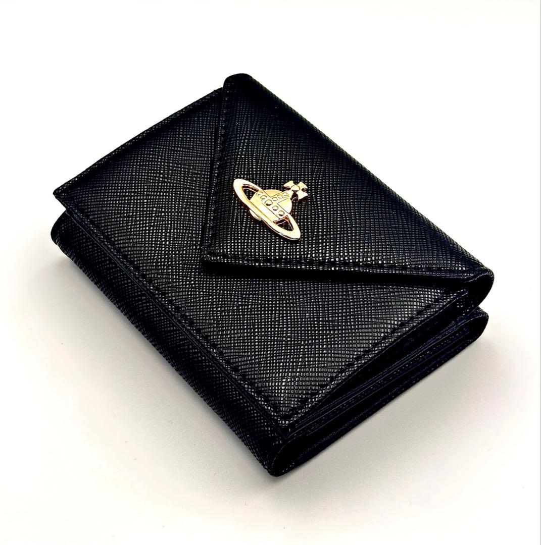 【新品★希少】Vivienne Westwood 三つ折り財布 ブラック/黒