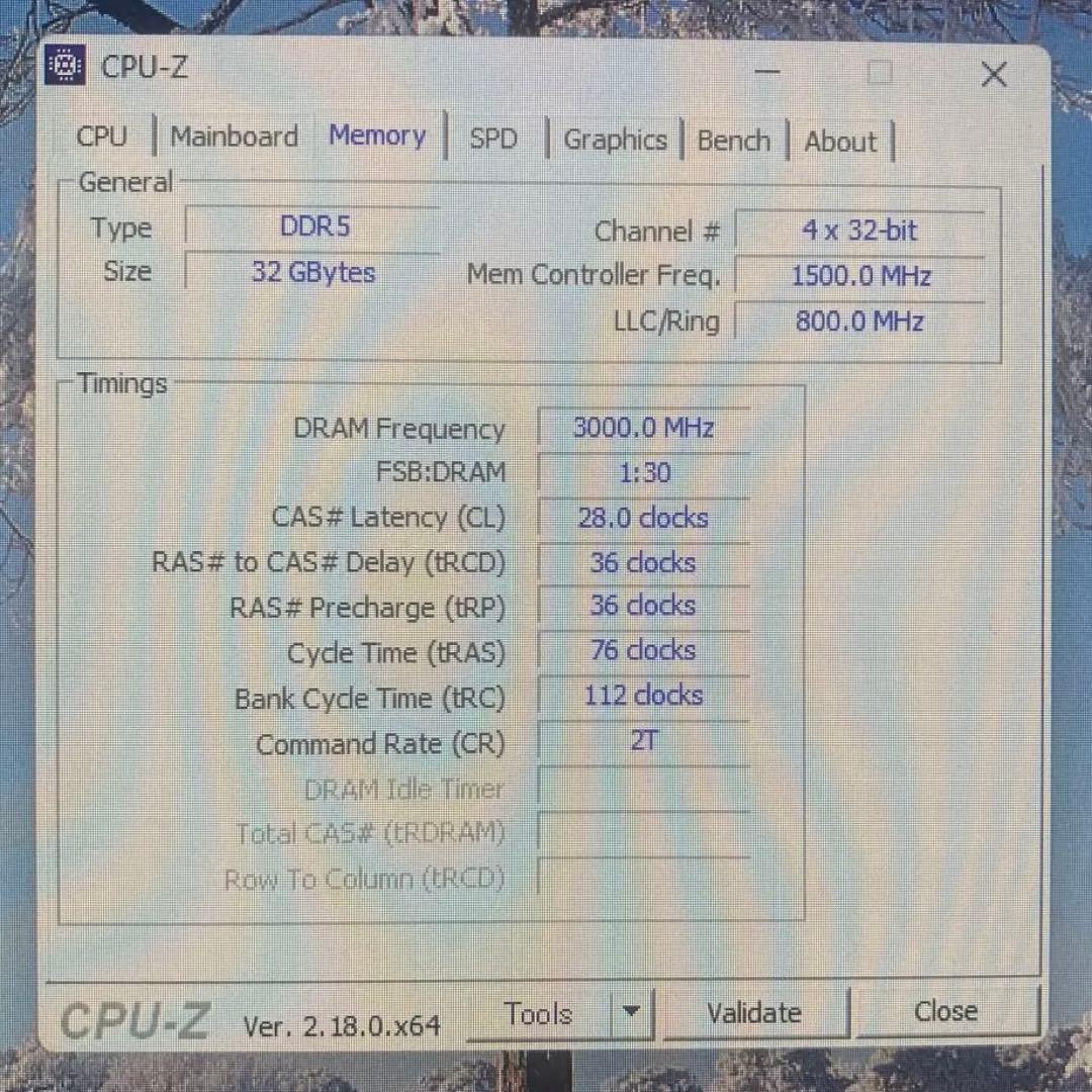 メモリー DDR5 32GB (16GBx2) 7200MT/s CL34