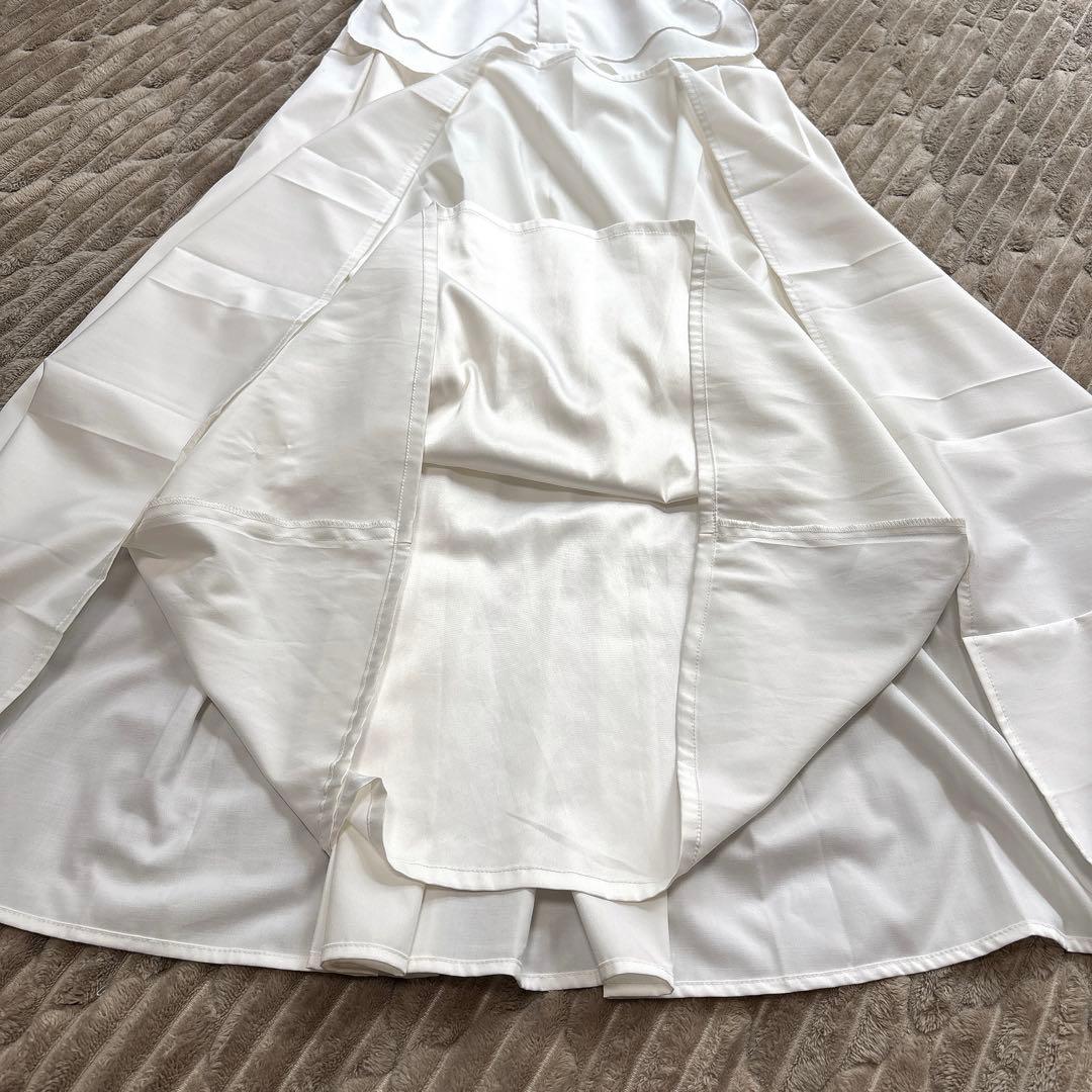 美品✨セルフォード　Aラインプリーツワンピース　2way ベスト襟付き　上品　S