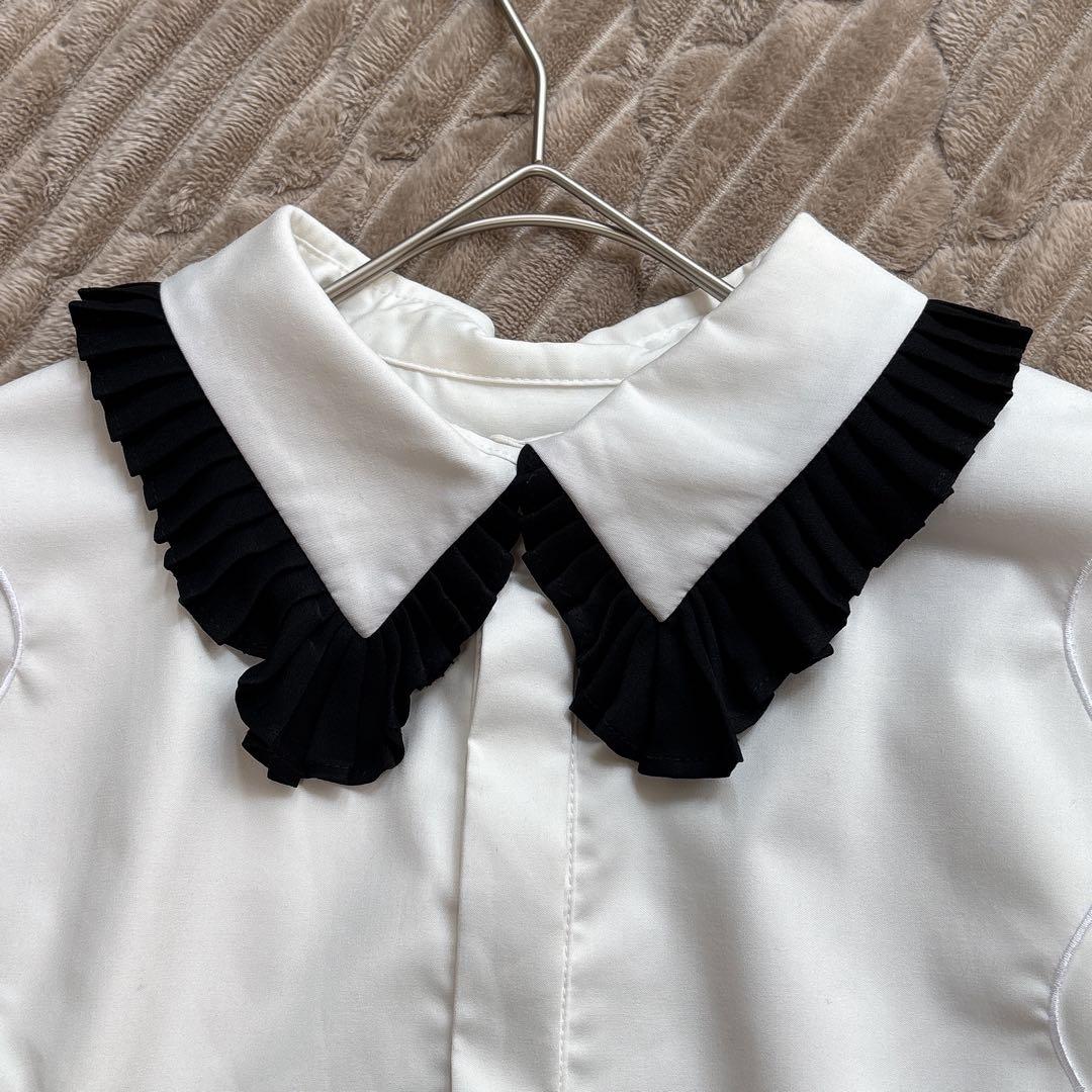 美品✨セルフォード　Aラインプリーツワンピース　2way ベスト襟付き　上品　S
