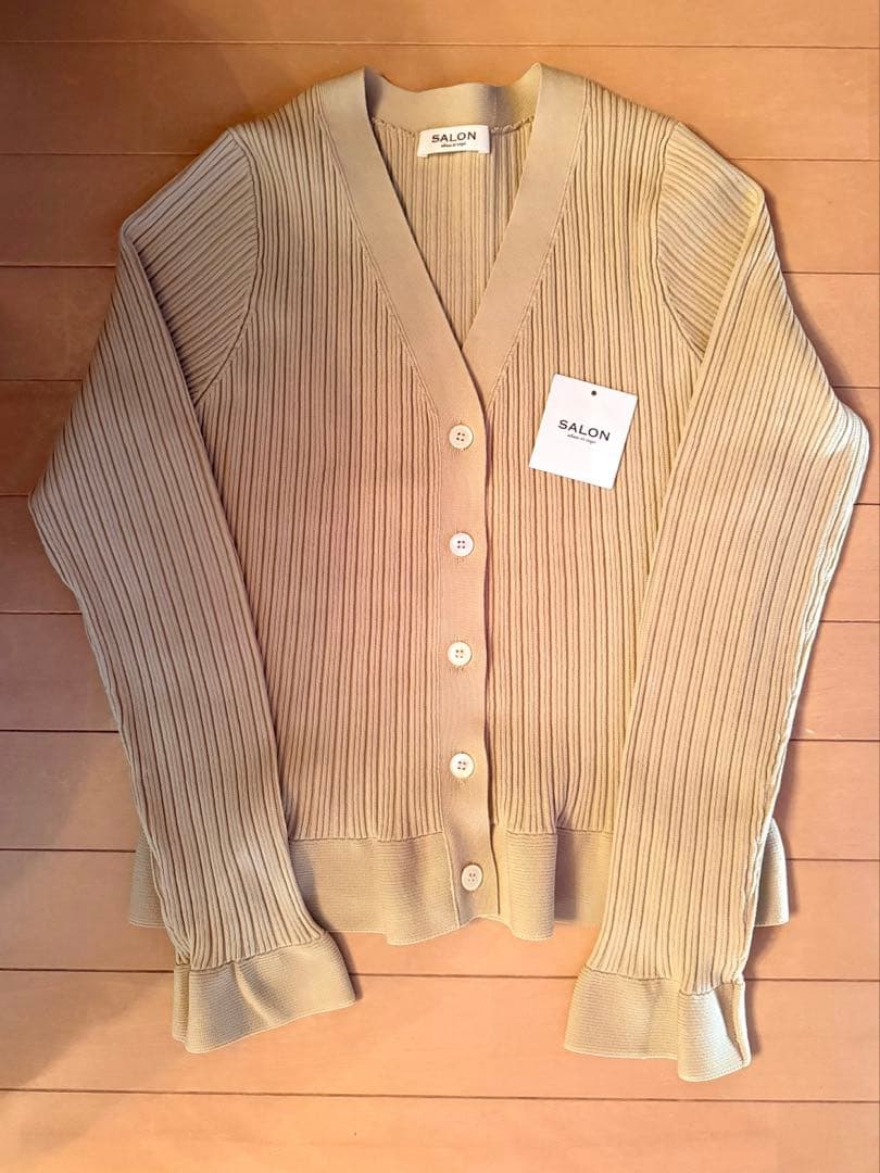[新品]salon adam et rope カーディガン　ベージュ