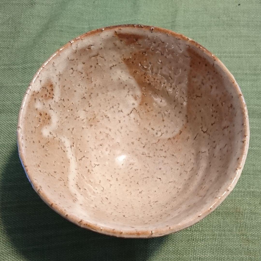 柴左近　　　338) 抹茶椀(2) 萩焼 松林庵 玉村 登陽 作