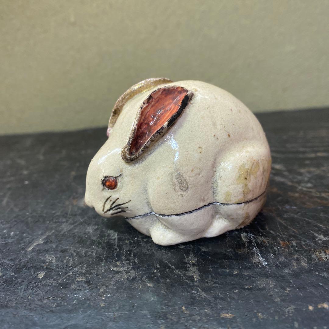 陶器製ウサギの香合