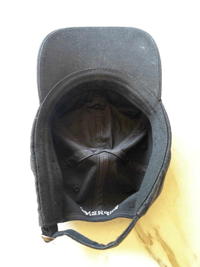 帽子 SUPREME25SS LeatherApplique 6Panel Black