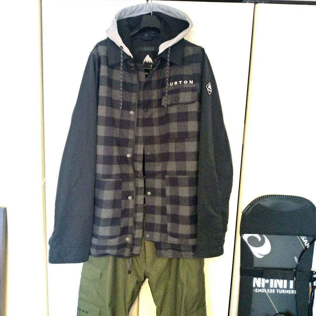 BURTONダウモアジャケット BURTONブラック、カーキ、パンツ２本