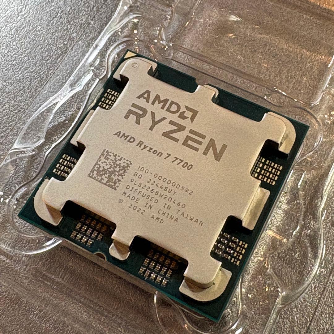 【動作確認済】AMD Ryzen 7 7700 AM5 CPU