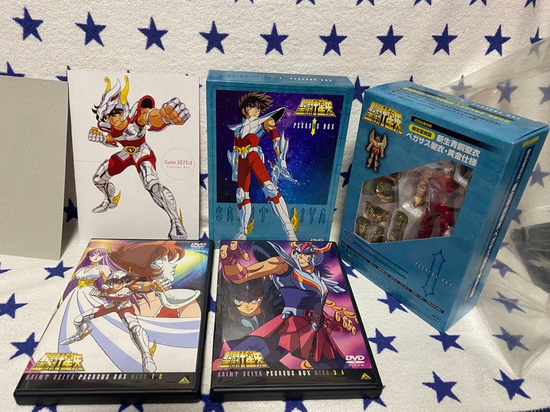 【一部未開封あり】 聖闘士星矢 DVD 全巻セット フィギュア付き