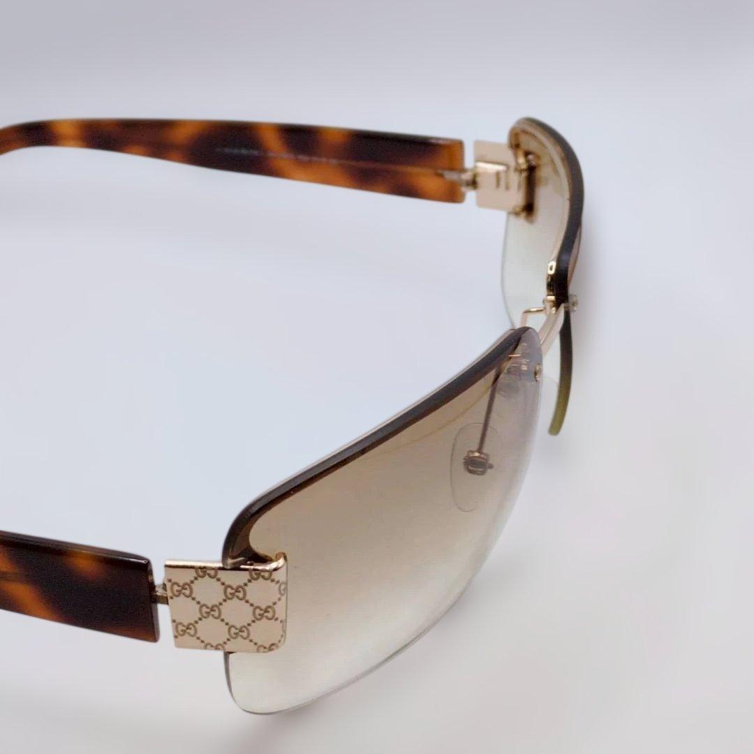 GUCCI グッチ サングラス GG総柄金具 ハーフリム　アイウェア　y2k