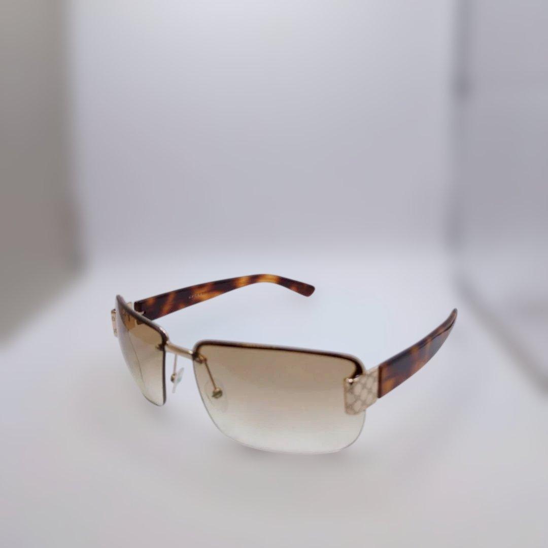 GUCCI グッチ サングラス GG総柄金具 ハーフリム　アイウェア　y2k