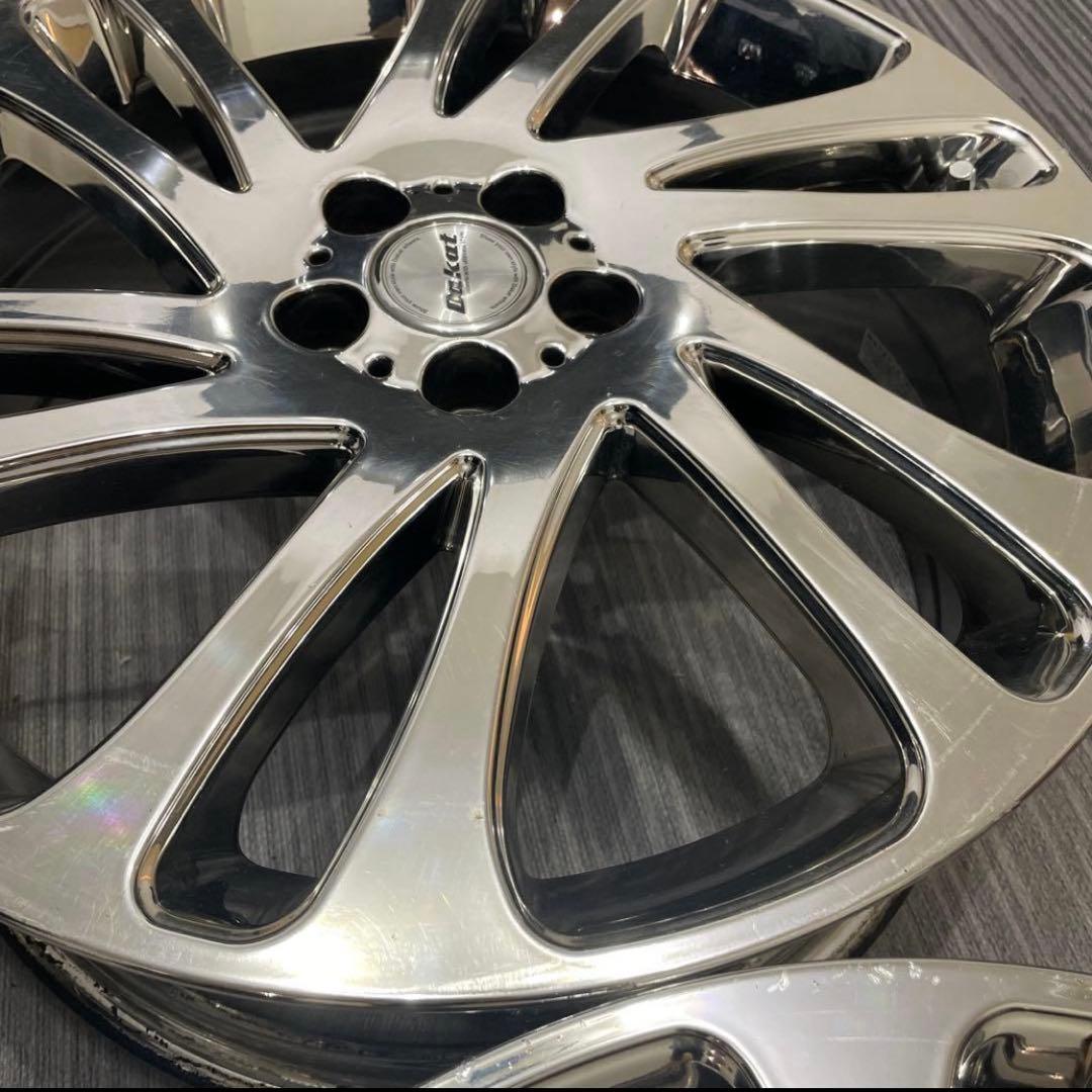 定価18万 Dakat 18インチ 希少メッキホイール PCD100 プリウス等