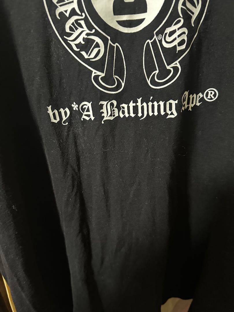 【じきじきと】 CHROM HARETS×APE Tシャツ ブラック〈M〉